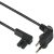 Electraline 95511 Cable de alimentación de audio, video, radio, Sonos Play en ángulo; Enchufe europeo a doble enchufe hembra tipo C7; 1.8M
