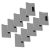AMONIDA Portatarjetas NFC, Manga de Bloqueo RFID Antirrobo Resistente Al Desgaste Compacto Antidesmagnetización Inteligente para Tarjetas de Crédito (Gris)