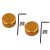 Generic 2 juegos de tapones de uñas para efectos de guitarra se ajustan firmemente en pedal Swtiches pedal para pedal de guitarra efecto dorado