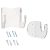 Housoutil 1 Set Electric Guitar Monte en La Pared Acrílico Guitarra Colgante Rack Guitarra Pantalla Pantalla de Pared Soporte Soporte Estante para Guitarras Acústicas Populares Ukulele Y