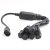 SZRMCC PDU IEC 320 C14 Macho a 6 x C13 Hembra Y Divisor Cable Adaptador de Alimentación 10A 250V UPS PSU Cable de Extensión (60cm)