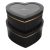 OATIPHO 2 Cajas caja de del día de san valentín flores chicas conformado cajas con forma cajas para cajas de papel maché cajas de corazon Black