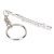 Akozon Elegante Llavero de Flauta, Llavero de Metal Plateado, Decoraciones únicas de Adornos para Instrumentos Musicales, Regalo de Calidad Resistente a la Corrosión para Amantes