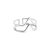 SINGULARU – Anillo Double Peak Plata – Anillo Ajustable – Plata de Ley 925 con Acabado Baño de Rodio – Talla Unica – Joyas para Mujer – Hecho en España