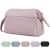 Narwey Neceser Maquillaje Viaje Bolsa de Maquillaje Grande Bolsa de Aseo Organizador de Cosmético para Mujeres Niñas (Rosa)