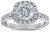 Whoiy 925 Sterling Silber Ringe Antragsringe Quadrat Klassischer Stil 4 Klaue mit Zirkonia als Geschenke für Freundin Weißgold Gr.60 (19.1)