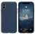 Oihxse Silicona Matorral Funda Compatible con iPhone X/iPhone XS Case Ultra Delgada Suave TPU Protector Carcasa Moda Linda Color Anti-Rasguño Caso Bumper Cover (Oscuro Azul)