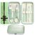 Juego de manicura Kit Conjuntos de Manicura y pedicura Traje de manicura Conjunto de pinzas de uñas cuidado de uñas Set de manicura para hombres Mujeres(verde)