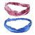 PRETYZOOM 2piezas Diadema De Yoga De Atado Diseño De Degradado Diadema Transpirable y Multifuncional Para Fitness Botones Para Cuidado De Oídos Para Hombres y Mujeres Rosa Azul