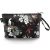 Gloppie Mini Neceser Maquillaje de Viaje para Mujer Plegables – Impermeable Nylon Make Up Bag Cosmetic Bag Portátil – Bolsas de Cosméticos Aseo Baño y Almacenamiento, White Flowers