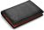 TEEHON Cartera Hombre, Cartera Vertical Cuero de Fibra de Carbono, con RIFD Protección, 13 Ranuras para Tarjetas, con Cremallera, Regalo para Hombre de Navidad, Cumpleaños(Negro y Naranja)