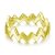 Whoiy 925 Sterling Silber Ringe Solitärring Welle als Geschenke für Frauen Freundin Gold Gr.54 (17.2)