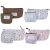 Mini neceser pequeño neceser de aseo, 8 unidades, neceser de lona con cremallera, bolso de mano para mujer, café, azul, blanco roto, rosa, Estilo simple
