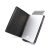Stealth Wallet Tarjetero Hombre con Protección RFID – Cartera Tarjetero con Pop Up y Caja de Regalo – Porta Tarjetas de Crédito de Metal Delgado y Ligero (Aluminio Plateado, Cuero Negro)