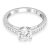 Swarovski Anillo Attract, Talla redonda, Pavé, Blanco, Baño de rodio