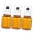 BAZEITFLOW 3piezas Botellas Para Aceite Esencial Botellas Vacías De Presión Cosmética De Viaje Portátiles Color Marrón