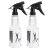 Botellas de spray para cabello de 500 ml, botella de spray de agua para limpieza del cabello, peluquería, recargable, transparente, vacía, paquete de 2