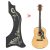 2 piezas de golpeador de guitarra, adhesivo autoadhesivo para tablero de guitarra, protector de púa protector de PVC, golpeador de guitarra de alta calidad y apariencia hermosa, para accesorios de dec