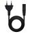 NANOCABLE 10.22.0402 – Cable de Alimentación para Cargador de Portátiles en Forma de 8 (CEE 7/16/M-C7/H, 100% Cobre AWG18, 1.5mts) Color Negro