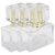 Paquete de 3 Botellas de Perfume Recargables Transparentes de 30 Ml Botella de Atomizador de Perfume de Vidrio con Aplicador de Aerosol Contenedor de Maquillaje Líquido para Fragancia de Perfume(Oro)