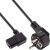 InLine 16752D – Cable de alimentación (acodado a Toma de Tierra C13, 3 m), Color Negro