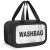 Boic Neceser Transparente Hombre, Neceser Baño Mujer Viaje De Aseo Transparente Viaje Avion Bolsa De Cosméticos Impermeable Toiletry Bag con asa para Mujeres Y Hombres (Nero)