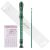 Eastar Soprano Flauta dulce para niños principiantes, estilo alemán C Key Recorder Instrumento ABS 3 piezas con kit de limpieza, bolsa de algodón, tabla de digitación, verde oscuro, ERS-1GG
