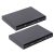 Vicloon Tarjetero para Tarjetas de Crédita/Visita/Monedero, 2 Unidades Delgado Portatarjetas Metálico con RFID Bloqueo y 6 Ranuras de PVC, para Hombre y Mujer (Negro)