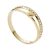 Fossil Anillo Para Mujer Vintage Iconic, Altura: 4,3 mm Anillo De Acero Inoxidable Dorado, JF03750710