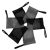 HAPINARY Bolsitas Para Jabón Sólido 3 Pcs Negras y 3 Pcs Grises Para Lavado Facial y Corporal