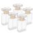Botella de Perfume, Botella de Aceite Esencial Vacía Portátil Transparente de Vidrio de 17 Ml para Subpaquete Líquido(Oro)