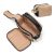 Neceser para Mujer y Hombre, Bolsa de Afeitado Resistente al Agua, Bolsa de Aseo de Viaje de Gran Capacidad, Accesorios de Viaje, Neceser de Maquillaje para Colgar (Caqui&Negro)