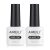 AIMEILI Base y Top Coat Semipermanente Esmalte Semipermanente UV LED Kit de Uñas Gel de Regalo Para Kit de Manicura Soak off Manicura y Pedicura – 2 x 8ml