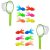 TOYANDONA 2 Juegos para Niños de Juguete de Baño de Pesca Peces de Colores Artificiales de Acuario Peces Flotantes Falsos con Red de Aterrizaje para Niños Pequeños Piscina Playa Fiesta