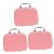 Didiseaon 3 Piezas Neceser para Mujer Bolsas De Maquillaje para Mujer Bolsas De Aseo para Mujeres Mochila De Mano Bolsas De Cosméticos para Mujeres Bolsa De Maquillaje Moda De Las Mujeres