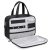 GOLF QUALITY Neceser de viaje, neceser de maquillaje con organizador de joyas, bolsa de aseo colgante para mujer, viaje al baño, Negro -, 8.6L