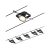 Paulmann Set Mac II Sistema de Cableado, Corduo, Corriente Continua, Máx. 5×10 W, Bombilla Tipo GU5,3, Sistema de Cableado, Bombilla No Incluida, Cable de Plástico, Color Cromado Mate, 94434