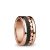 BERING Arctic Symphony Collection Yangtze 7 Anillo para mujer de acero inoxidable con acabado en tono oro rosa brillante