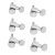 Fender Clavijas Bloqueantes para Guitarra Eléctrica Stratocaster/Telecaster, Set de 6, Cromo
