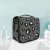Estampado De Leopardo Blanco Negro Bolsas de Aseo Neceser de Maquillaje Colgante Plegable Cosmético Bolso de Artículos de Tocado para Mujeres Niñas