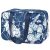 Narwey Neceser Bolsa de Aseo Grande Neceser Maquillaje Cosmético Kit de Aseo Organizador de Maquillaje para Mujeres y Niñas (Loto Azul)