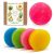 CABRERIZO SOAP 4 Esponjas Jabonosas desechables – Jabones artesanales, Jabones para regalar – Esponjas de Jabon manos y cuerpo 2 en 1, Pack 4×100 g Esponja baño Rosa Mosqueta, Aloe, Algas y Caléndula