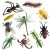 Juguete Educativo, Piezas de plástico para Insectos Juguetes para Juguetes educativos realistas para Accesorios de fotografía, Juguetes y Pasatiempos (como se Muestra)