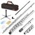 Eastar C Flautas Agujero cerrado 16 teclas para principiantes Instrumento de estudiante para niños con kit de limpieza, soporte, estuche, níquel, EFL-1
