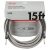 Fender, Cable de Instrumentos De Serie Profesional, 15 pies, Recto/Recto, 4.5m, Tweed blanco