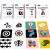 Beiens Tarjetas Flashcards Bebés, 80 Piezas 160 Tarjeta de Contraste de Altura en Blanco y Negro y de Colorida,Juguetes de Educación de Estimulación Visual es Adecuada para 0-36 meses Bebé(14 x 14 cm)