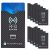 CMOISO Funda Tarjeta Credito, Protectoras de RFID NFC, 10 PCS Unisex Tarjeta de Crédito y Tarjeta de IdentificaciÓN Protector Impermeable y Antirrobo