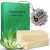 larum sports jabón natural cuerpo y cabello aloe vera, gel de ducha solido con ingredientes 100% naturales, 6x 85g