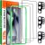 IMBZBK 3 Piezas Protector Pantalla para Samsung Galaxy S24 Ultra Cristal Templado con 3 Piezas Protector Camara Accesorios Cobertura Total