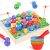 Ophy Juguetes Montessori de Combinación de Color para Contar – Juguetes Apilar Habilidades Matemáticas y Clasificación Juguetes Educativos con Tazas Y Pinzas Regalo Niños 2 3 4 5 Años Juego de Pesca